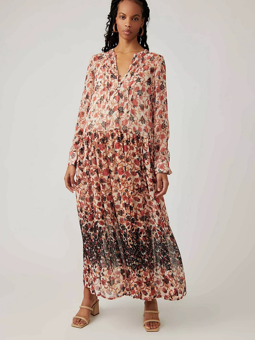 Free People See Through It Maxi Dress